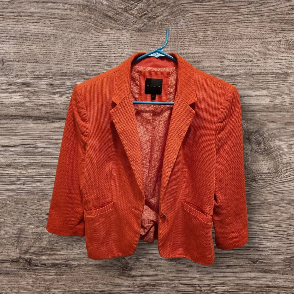 The Limited Orange Blazer